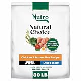 Nutro Natural Choice Senior Large Breed Dry Dog Food, Chicken, 30 lb