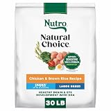 Nutro Natural Choice Dry Dog Food Large Breed, Puppy Food Dry Recipe, Chicken and Brown Rice Recipe, 30 lbs.