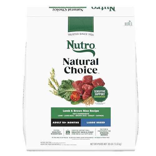 Nutro Natural Choice Adult Large Breed Dog Food Dry, Lamb &amp; Brown Rice Recipe, 30 lb. BagAmazon Brand - Wag Adult P