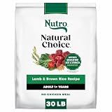 Nutro Natural Choice Adult Dry Dog Food, Lamb & Brown Rice Recipe, 30 lb