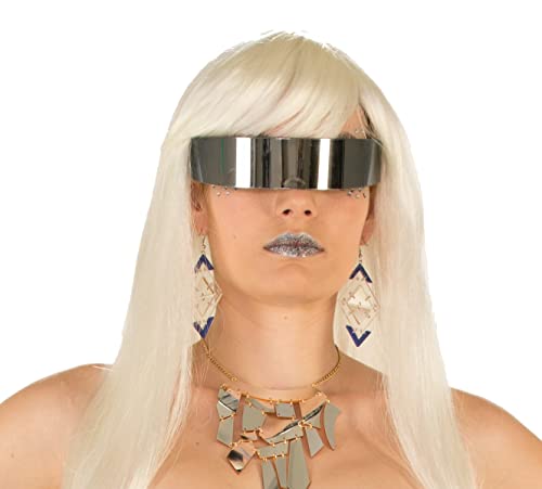 Rubies Forum Novelties Adult Futuristic Mirror Wrap Around Glasses
