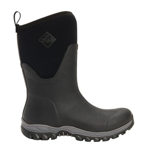 MUCK Boot Arctic Sport II Extreme Conditions Mid-Height Rubber Women's Winter Boot, Black, 7 M US