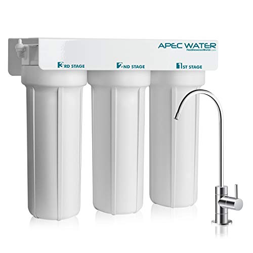 APEC Water Systems WFS-1000 Super Capacity Premium Quality 3 Stage Under-Sink Water Filter System
