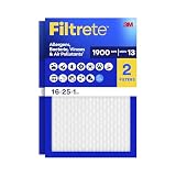 Filtrete 16x25x1 MERV 13 (MPR 1900), 2-pack