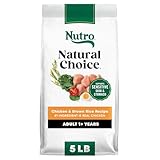 Nutro Natural Choice Dry Dog Food, Adult Dog Food Dry Chicken and Brown Rice Recipe, 5 lbs.