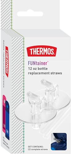 Thermos Canudos de reposição para garrafa térmica Funtainer de 355 ml, transparentes, tamanho único (F401RS6)