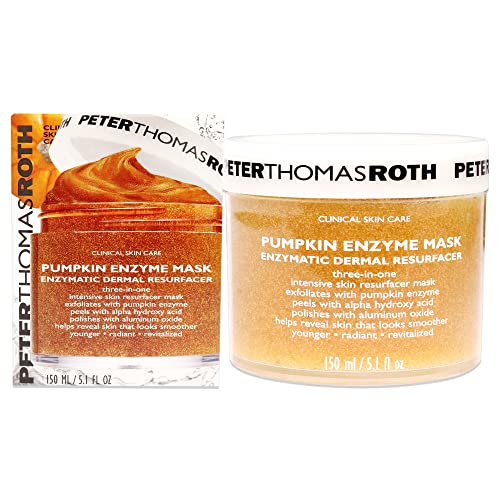 Peter Thomas Roth | Pumpkin Enzyme Mask | Enzymatic Dermal Resurfacer, Exfoliating Pumpkin Facial Mask for Dullness, Fine Lines, Wrinkles and Uneven Skin Tone , 1 count (5 Fl Oz)