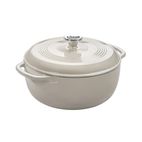 Lodge 6-Quart Enameled Cast Iron Dutch Oven