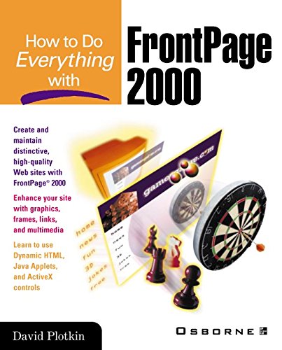 How to Do Everything with FrontPage 2000 (By: David Plotkin) cover