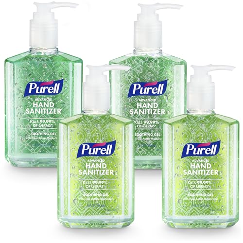 PURELL Advanced Hand Sanitizer Soothing Gel Fresh Scent 8 oz 4-Pack