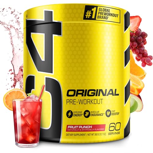 C4 Original Pre Workout Powder Fruit Punch 60 Servings