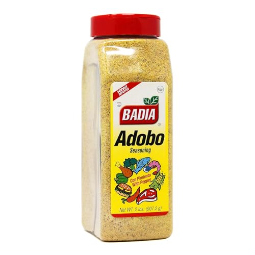 Badia Adobo All-Purpose Latin Seasoning Blend, 2 Pound – Smoky, Spicy & Savory for Meats, Chicken, Seafood, and Vegetables