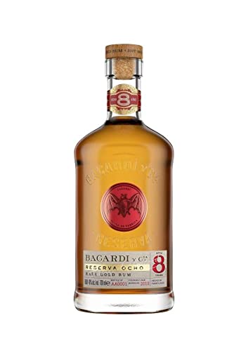 (-20%) BACARDÍ Reserva 8 Jahre alter Premium Caribbean Rum, 40% Vol., 70 cl/700 ml, im Eichenfass gereifter Karibik-Rum, 8 Jahre unter karibischer Sonne gelagert, ideal als Geschenk