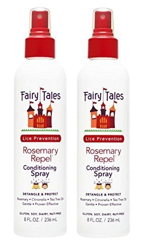 Fairy Tales Rosemary Repel Daily Kids Conditioning Spray – Kids Like the Smell, Lice Do Not, 8 fl oz. (Pack of 2)