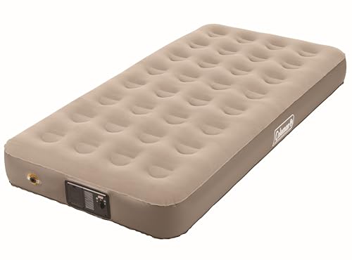 Coleman QuickBed Elite Extra-High Airbed with Built-In Pump Leak-Free Airbed with Soft Plush Top and Carry Bag Queen and Twin Options Available
