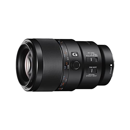 Sony E Mount FE 90mm F2.8 Macro G OSS Full-Frame Lens (SEL90M28G) | Mid-Telephoto Prime | for Macro Photography