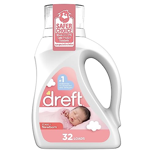 Dreft Stage 1 Newborn Baby Liquid Laundry Detergent 32 Loads