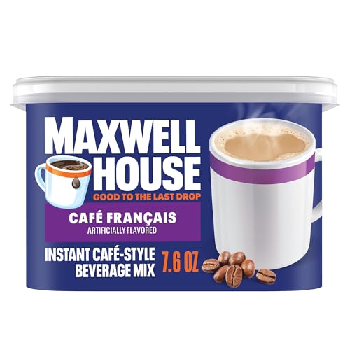 Maxwell House International Café Francais Café-Style Instant Coffee Beverage Mix, 7.6 oz. Canister