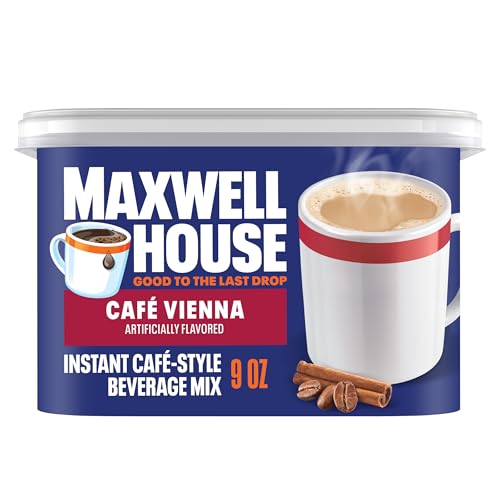 Maxwell House International Vienna Café-Style Instant Coffee Beverage Mix, 9 oz. Canister