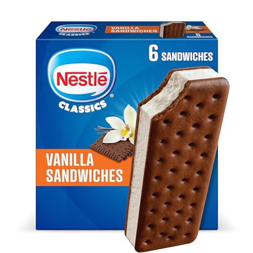 Nestle, Vanilla Ice Cream Sandwiches, 6 Count (Frozen)