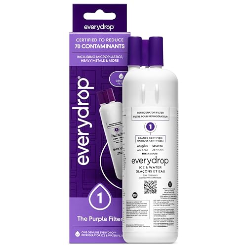 everydrop by Whirlpool Ice and Water Refrigerator Filter 1, EDR1RXD1, Single-Pack , Purple