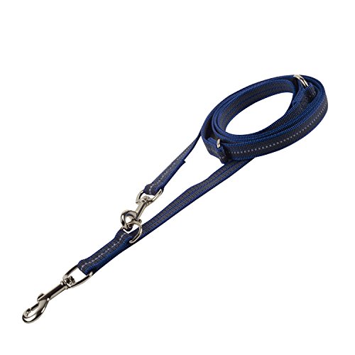SPRENGER Rubber Lead Lead 3 Way Adjustable Blue 2.3 Medium for Dogs