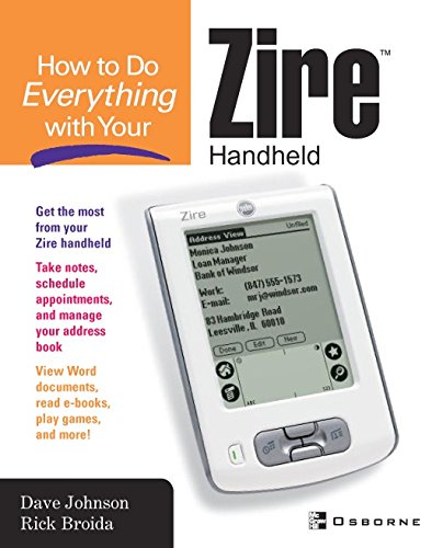 How to Do Everything with Your Zire Handheld (By: Dave Johnson,Rick Broida) cover