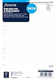 Filofax A5 Jour Par Page 5 Langue Recharge Agenda Rendez Vous Pour 2016