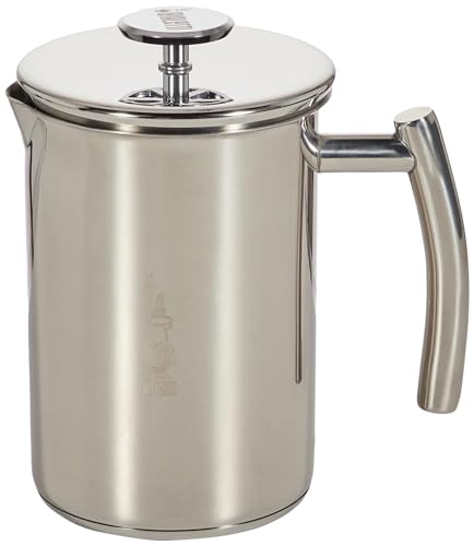 Bialetti Cappuccino Machine Milk Frother, Small, 200 milliliters, Steel