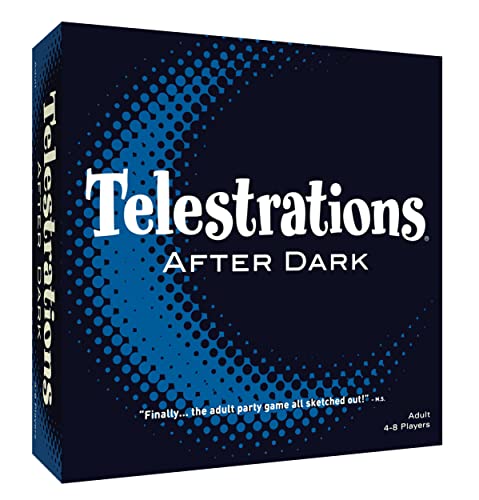 Telestrations After Dark Adult Board Game | An Adult Twist on The #1 Party Game | The Telephone Game Sketched Out | Ages 17+