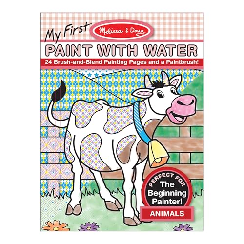 Melissa & Doug My First Paint with Water Coloring Book: Animals (24 Painting Pages)