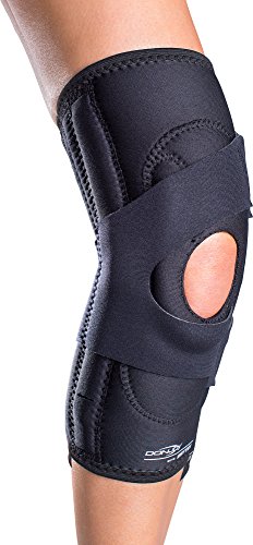 DonJoy Lateral J Patella w/Hinge - Drytex - Right - XXLTommie Copper Unisex Core Compression Knee Sleeve, Slate Grey, M