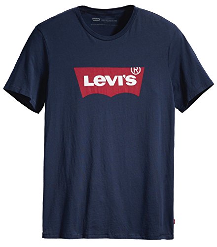 (-50%) Levi's Herren Graphic Set-In Neck T-Shirt, Batwing Logo, Dress Blues, XXL