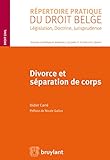 Divorce Et Sparation De Corps Rpertoire Pratique Du Droit Belge