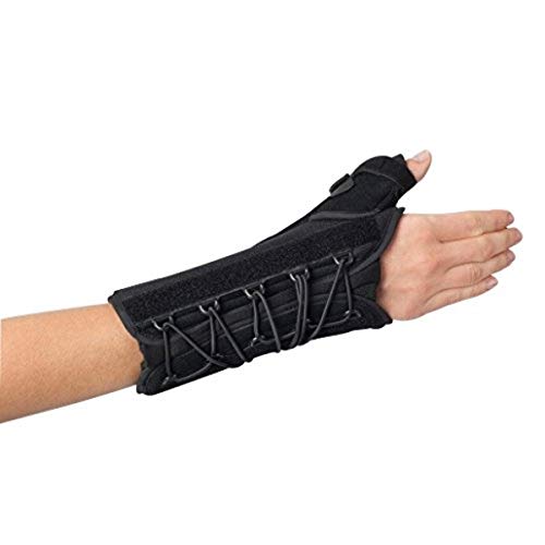 ProCare 79-87490 Quick-Fit WTO Wrist/Thumb Support Splint, Left, Universal, BlackKuhl Modabber Wrist Brace, Short, Left