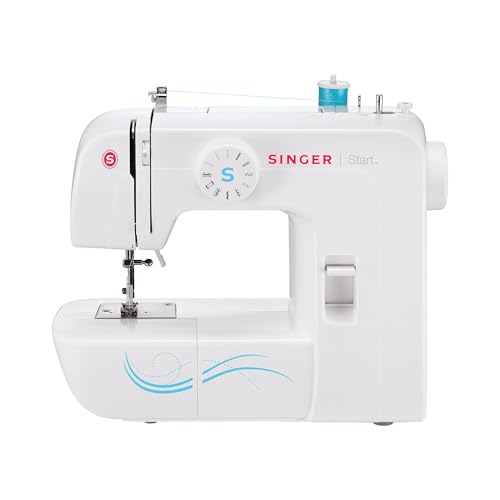 SINGER Start 1304 — the best first real sewing machine for kids, with simplified 6 stitches, 7 lb lightweight design,...