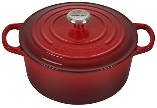 Le Creuset Enameled-Cast-Iron Signature Round Dutch Oven, 3.5-qt., Cerise