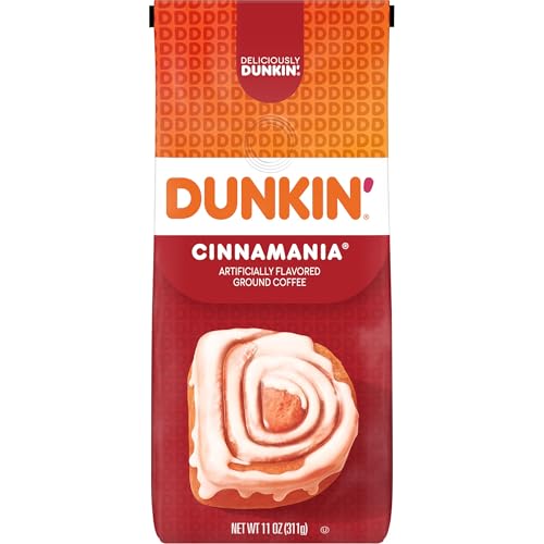Dunkin' Cinnamania Flavored Ground Coffee, 11 Ounce (Pack of 1)