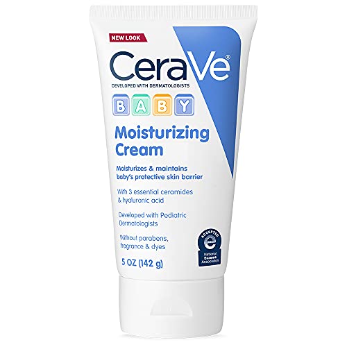 CeraVe Baby Cream, Gentle Moisturizing Cream with Hyaluronic Acid, Paraben, Phthalate, & Fragrance Free, 5 Ounce