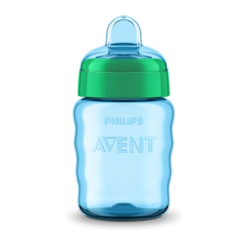 Copo Easy Sip com Bico de Silicone SCF553/05 Philips Avent 260ml 9m+ Azul/Verde