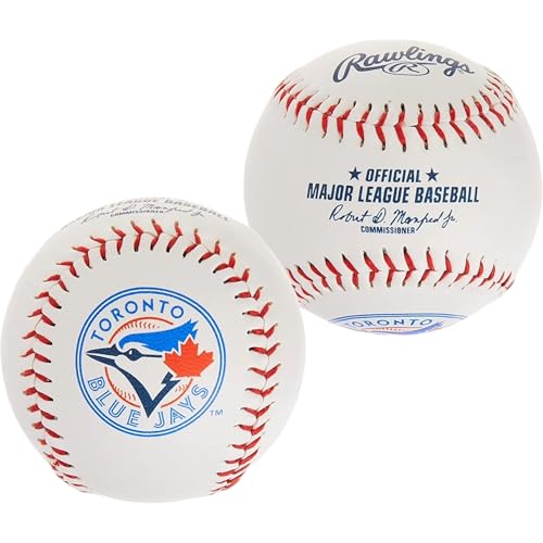 Rawlings | MLB Team Logo Baseball | Toronto Blue Jays | Official | White