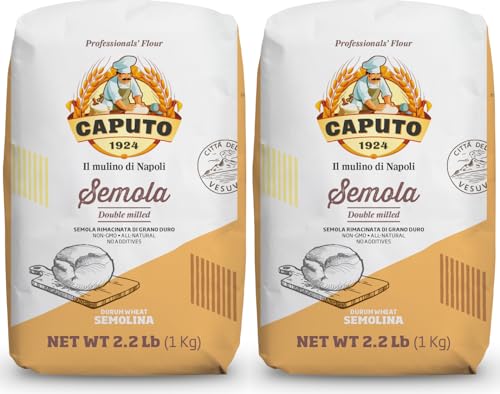 Antimo Caputo Semolina Flour 2.2 LB, Pack of 2