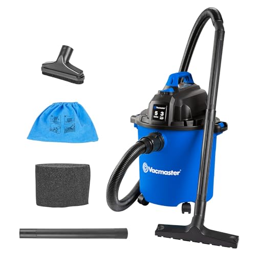 Vacmaster VJC507P 5-Gallon 3 Peak HP Wet/Dry Shop Vacuum
