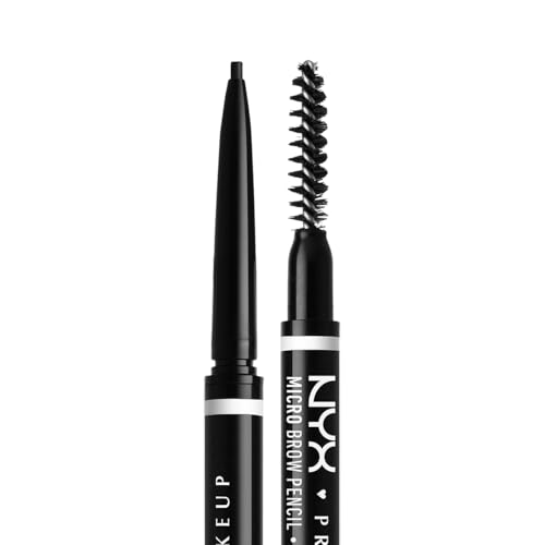NYX PROFESSIONAL MAKEUP Micro Brow Pencil, Precise Eyebrow Pencil - Black