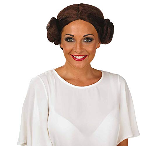 fun shack Women's Space Buns Wig, Star Princess Wig for Adults, Halloween Costumes for Women, Space Princess Cosplay
