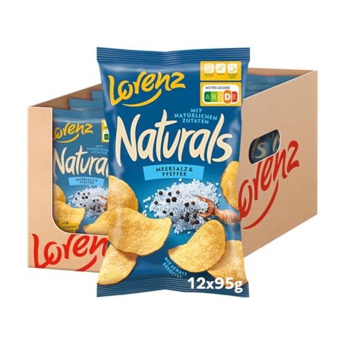 🔥 STARKER PREIS (-34%) LORENZ | Naturals Meersalz & Pfeffer | 12 x 95 g | vegetarisch