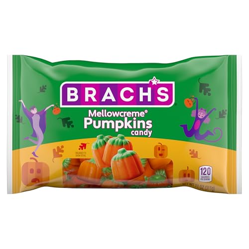 Brach's Pumpkin Mellowcremes, Halloween Candy, 11 oz Bag