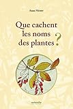 Que Cachent Les Noms Des Plantes 