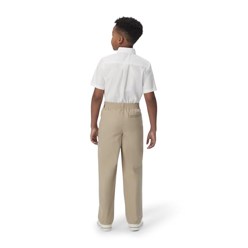 French Toast Boys Pull-on Relaxed Fit School Uniform Pant (Standard & Husky), Khaki, 6