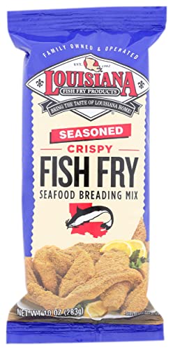 Louisiana Fish Fry Seasoned Seafood Breading Mix, 10 oz